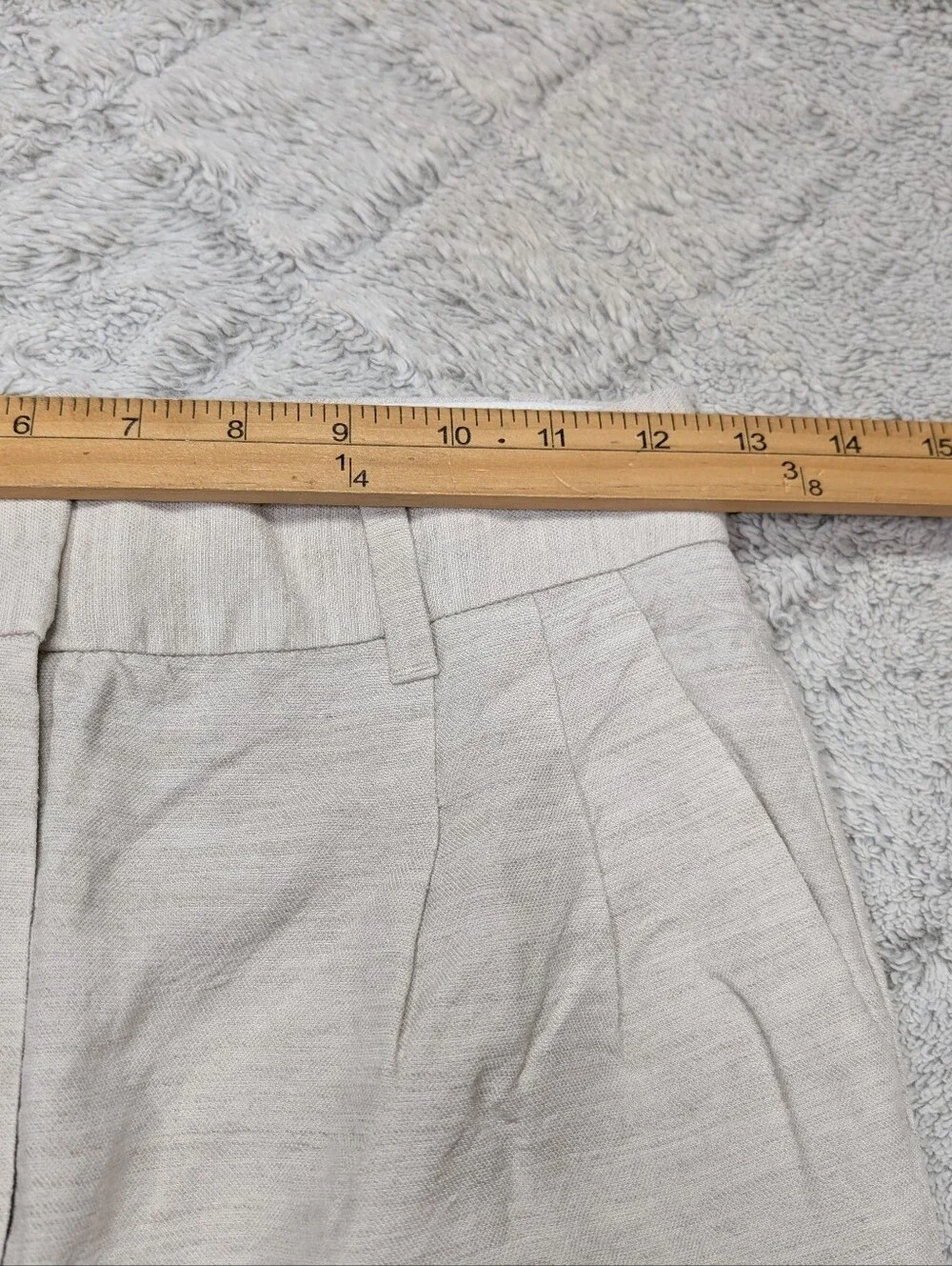 Wilfred Pants Womens 2 Beige Natural Effortless Cropped Cruise Linen Trouser